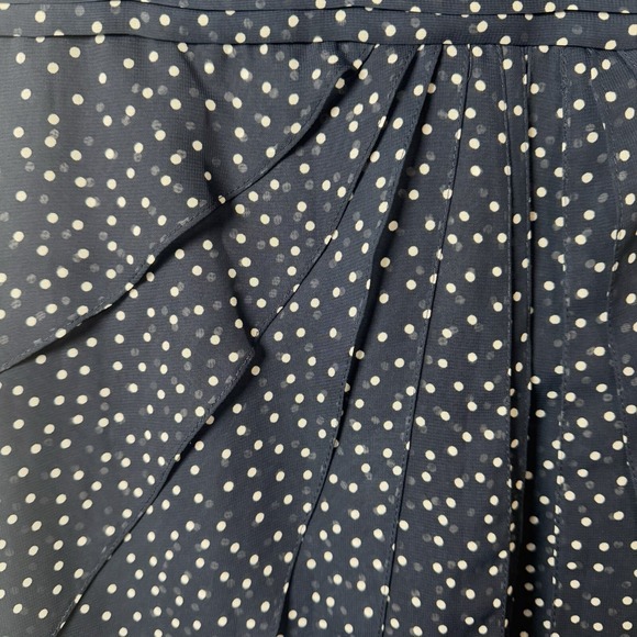 Adrianna Papell Dress Women's 4 Blue White Polkadot Party Date Night Flirty NEW - Picture 11 of 11